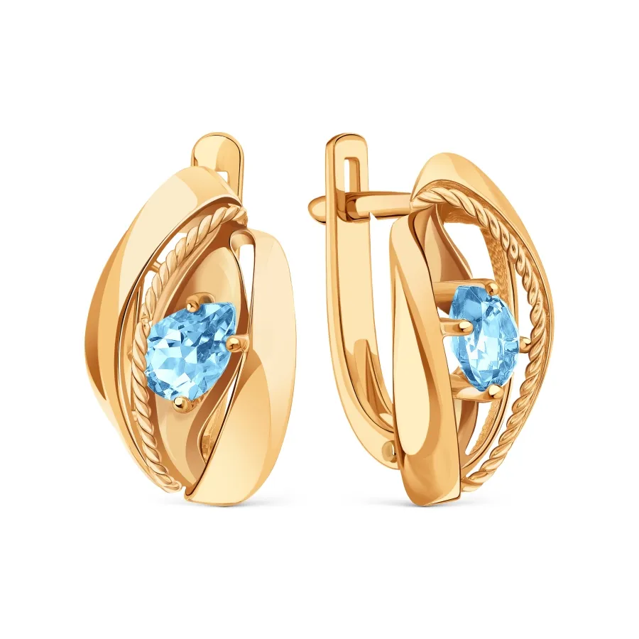 Серьги, Золото 585, Т11102Б504