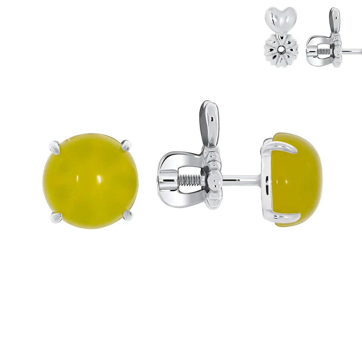 Серьги пусеты-гвоздики, Серебро 925, П340392680-50