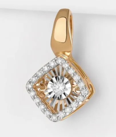 Подвеска фантазийная,  Золото 585, П113-6826-1