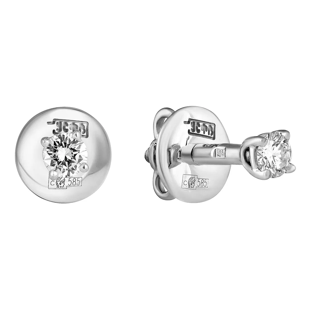 Серьги пусеты-гвоздики, Золото 585, 83-42E61629-F0DD