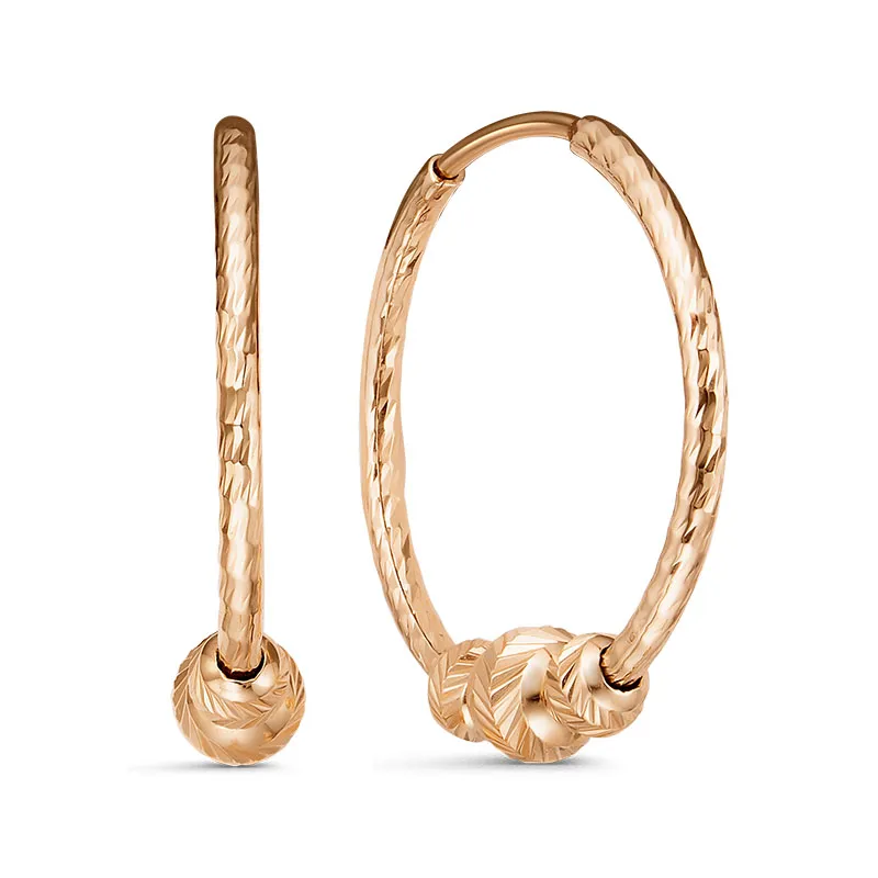 Конго/серьги-кольца,  Золото 585 , 2208123