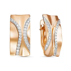 Серьги, Золото 585, 127008