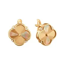 Серьги, Золото 585, Т10262Г453