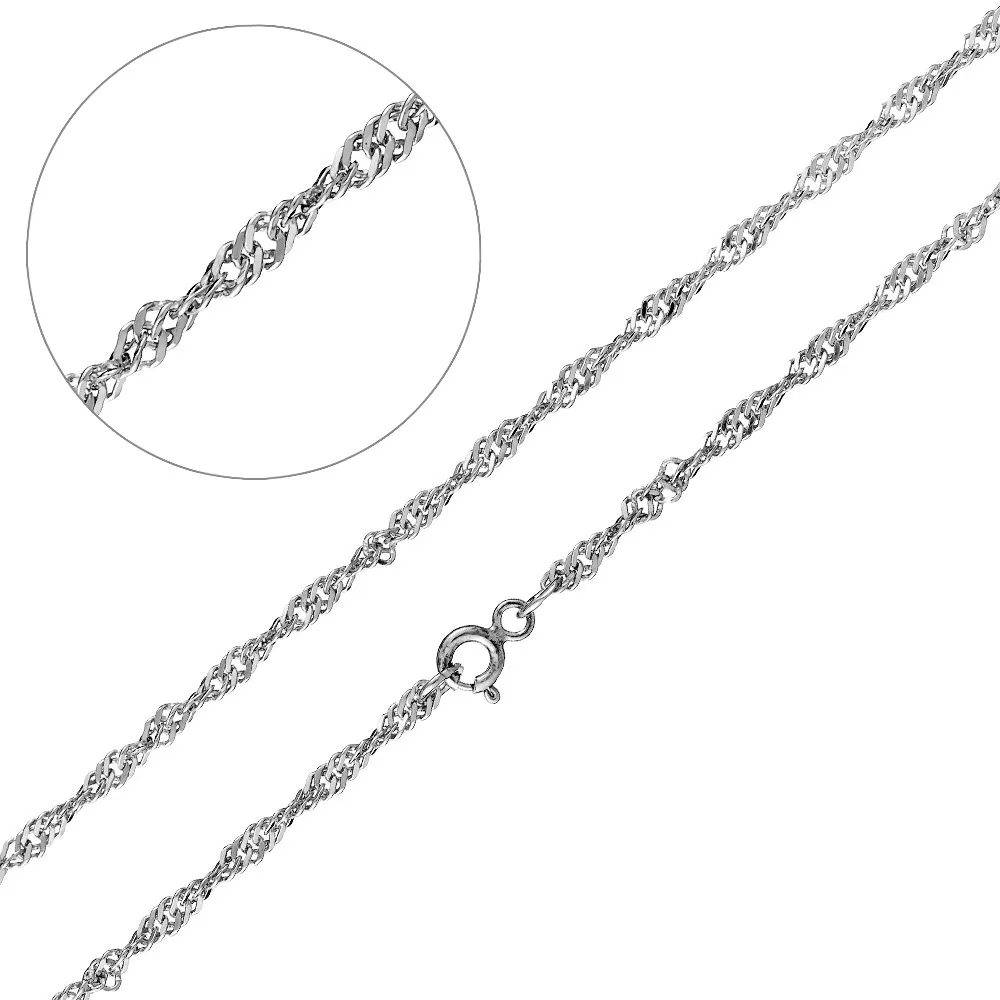 Цепочка Серебро 925, плетение Сингапур, СИ 0,5