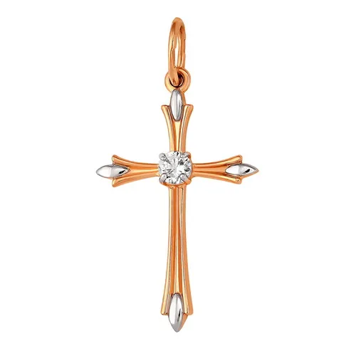 Подвеска крест, Золото 585, 3287007 1 1 1
