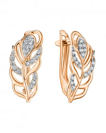 Серьги, Золото 585, СргЛ72/бцФ/з585