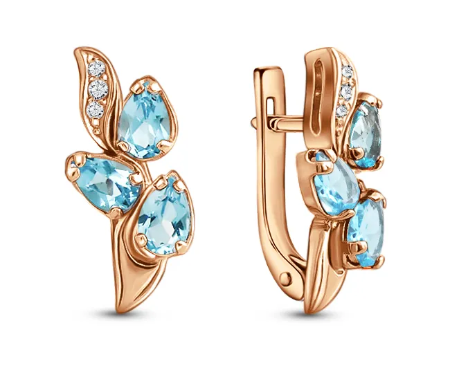 Серьги, Золото 585, С122-8835ТС