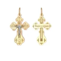 Подвеска крест, Золото 585 Т13096077 Подвеска крест, Золото 585 Т13096077