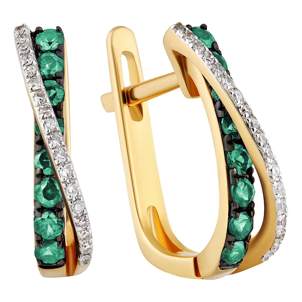 Серьги, Золото 585, 56-41E2B013-S0DDEM