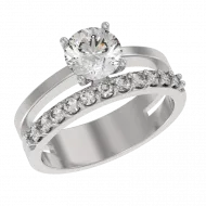 Кольцо Серебро 925, 1042381-01110