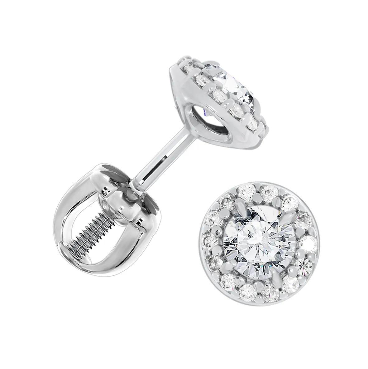 Серьги пусеты-гвоздики, Серебро 925, П340204140л