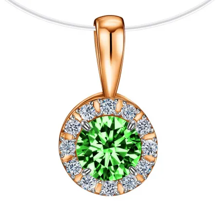 Подвеска фантазийная,  Золото 585, ПдЛ51/злФбцФ/з585