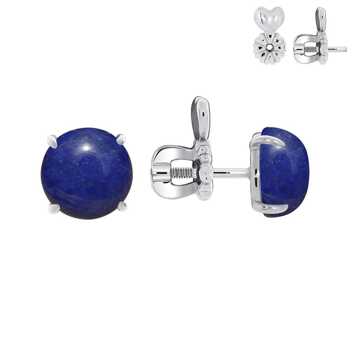 Серьги пусеты-гвоздики, Серебро 925, П340472680