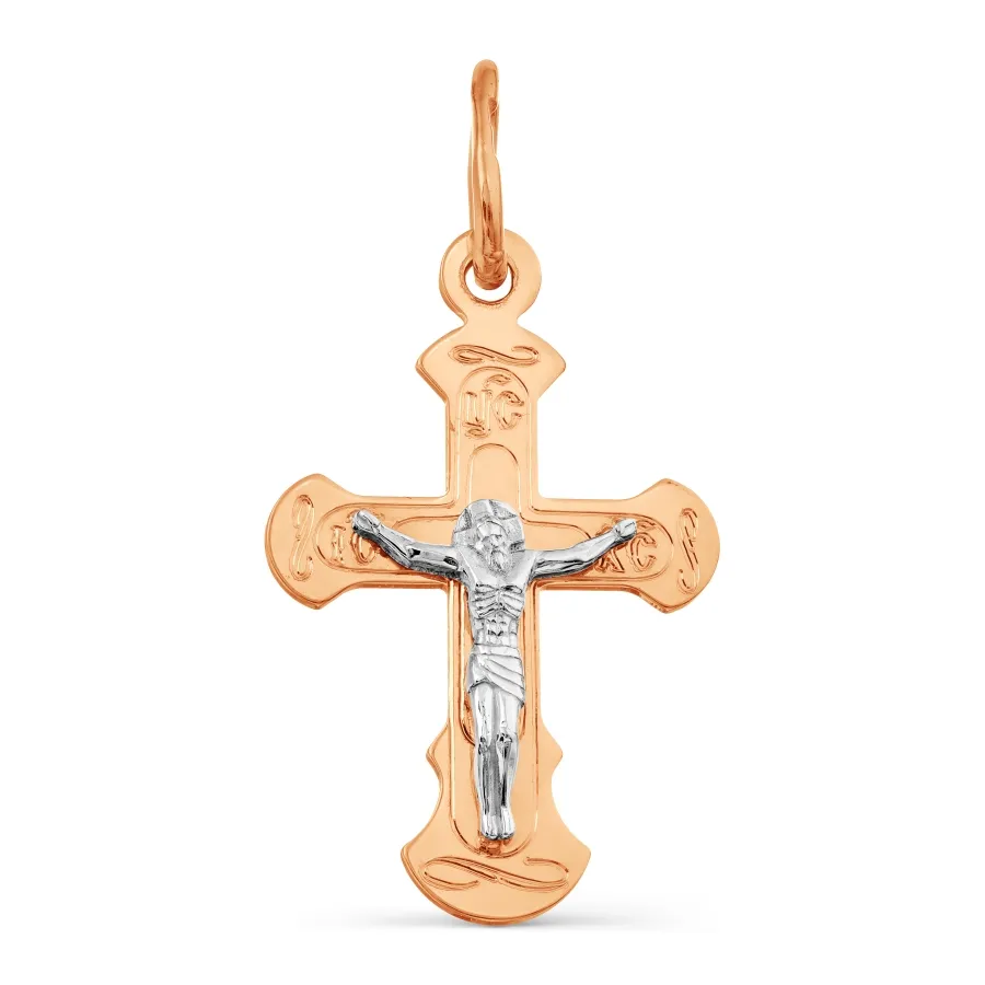 Подвеска крест, Золото 585, Т13086154