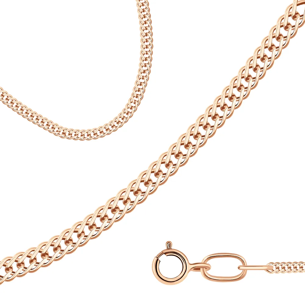 Цепочка Золото 585, плетение Ромб, 8025153-50