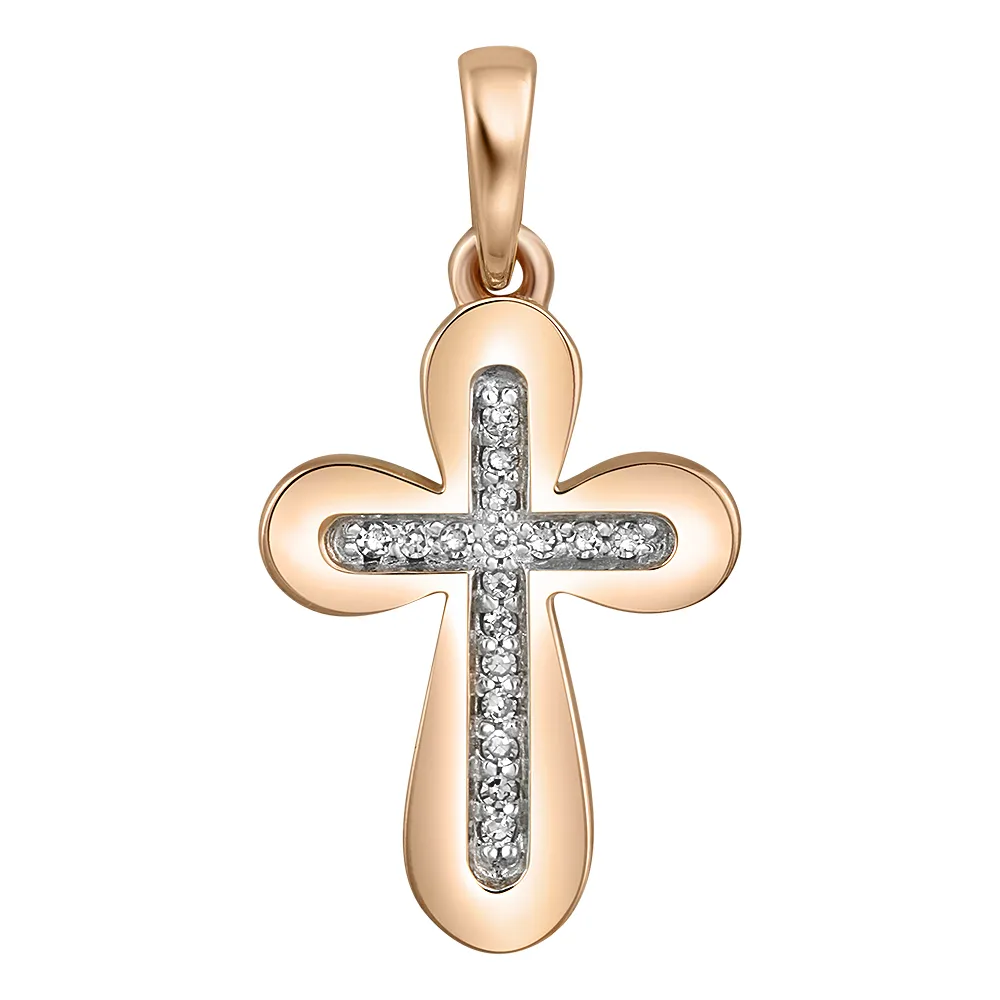 Подвеска крест, Золото 585, 84-41P00370-S0DD