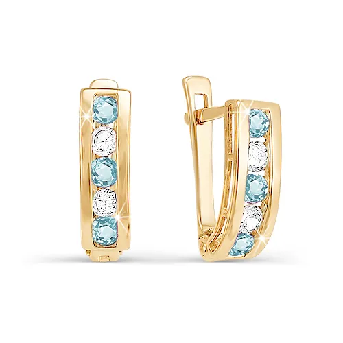 Детские серьги,  Золото 585, 128891