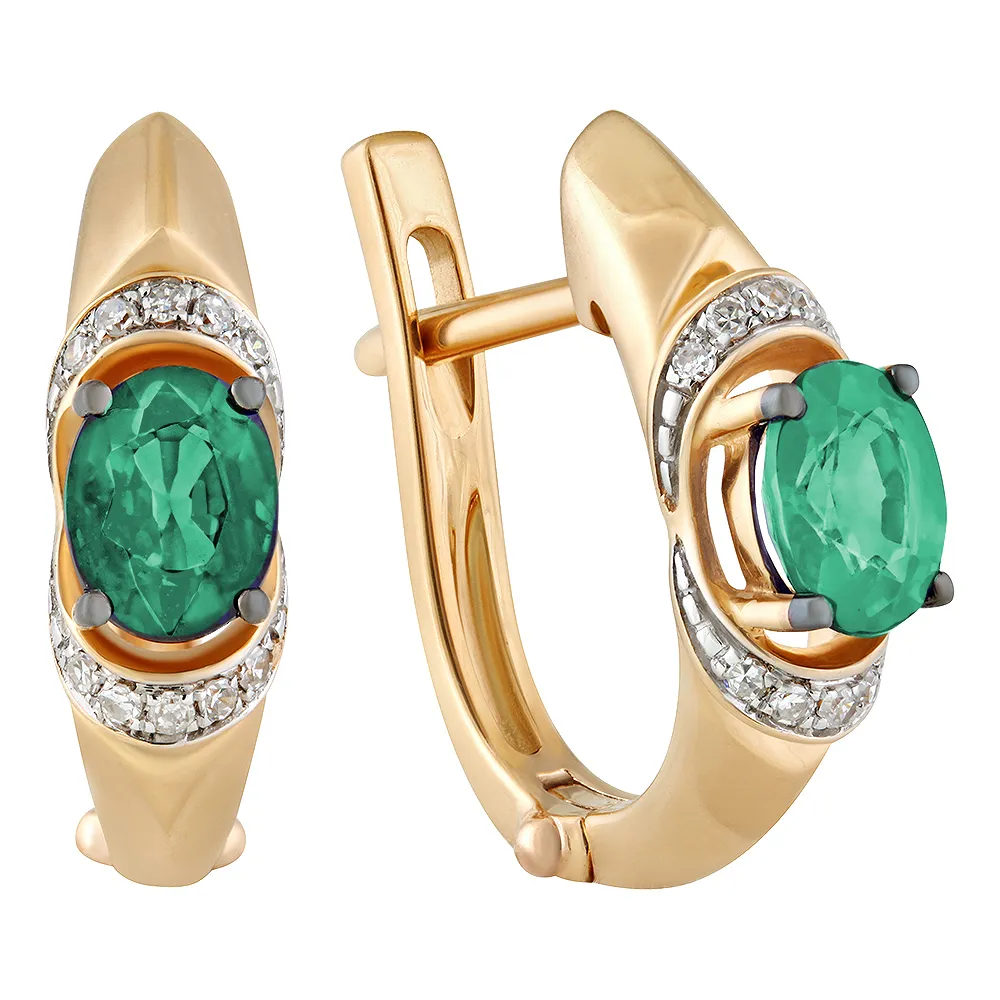 Серьги, Золото 585, 36-41E01275-S0DDEM