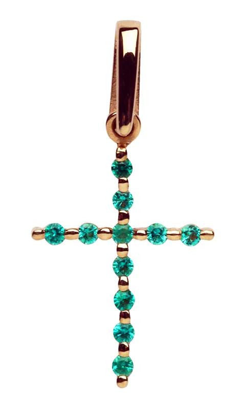 Подвеска крест, Золото 585, 332011ю