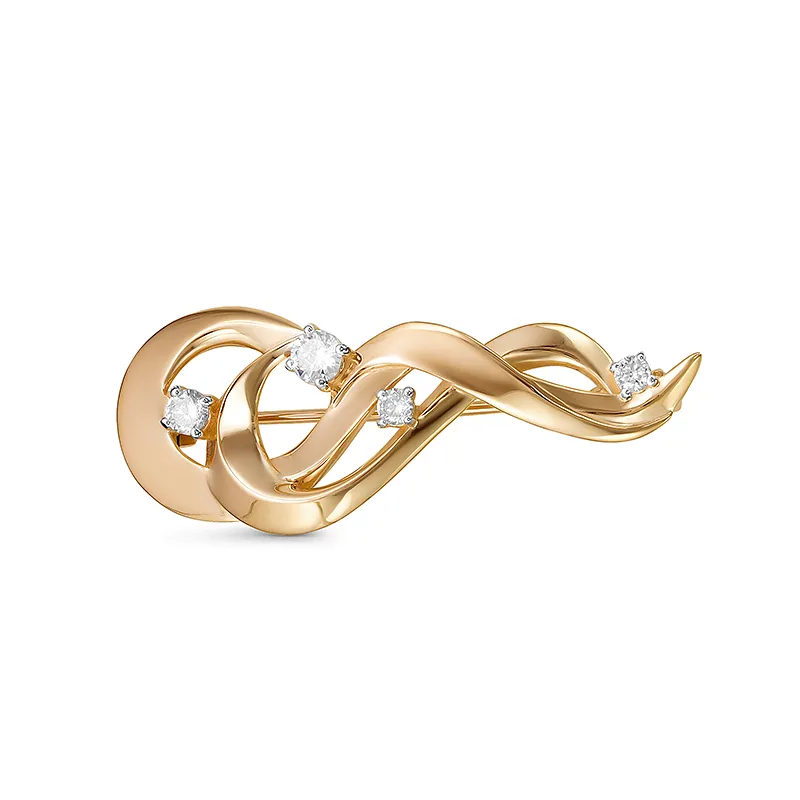 060241 Брошь Золото 585, 060241