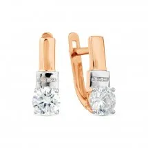 Серьги, Золото 585, Фианит Т142029357 Серьги, Золото 585, Фианит Т142029357
