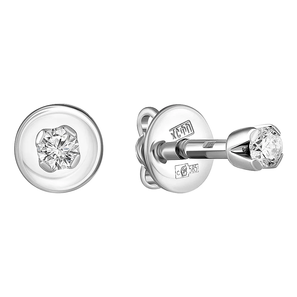 Серьги пусеты-гвоздики, Золото 585, 83-42E61580-F1DD