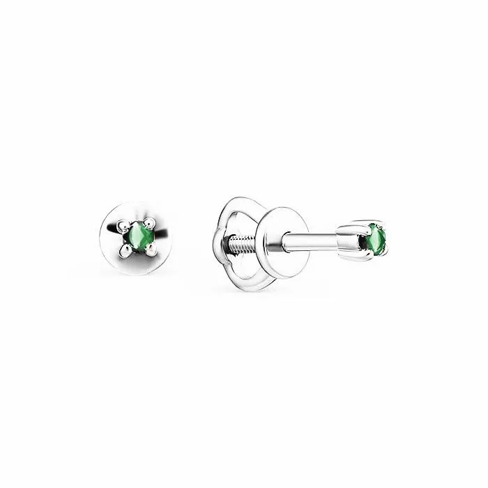 Серьги пусеты-гвоздики, Золото 585, С0363-203