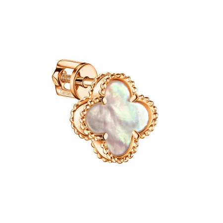 Серьги пусеты-гвоздики, Золото 585, ПУСл56моно/прлмтр/з585