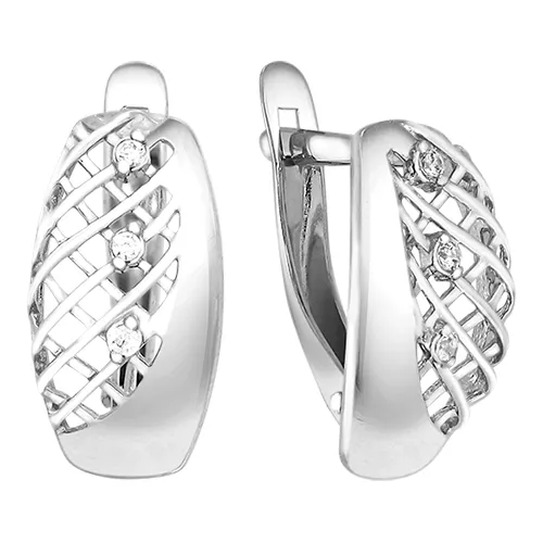 Серьги, Серебро 925, 90-02-6871-00