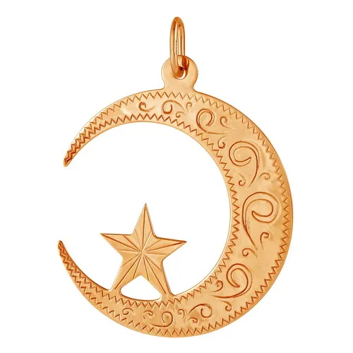 Мусульманская подвеска, Золото 585, 321610 1 10