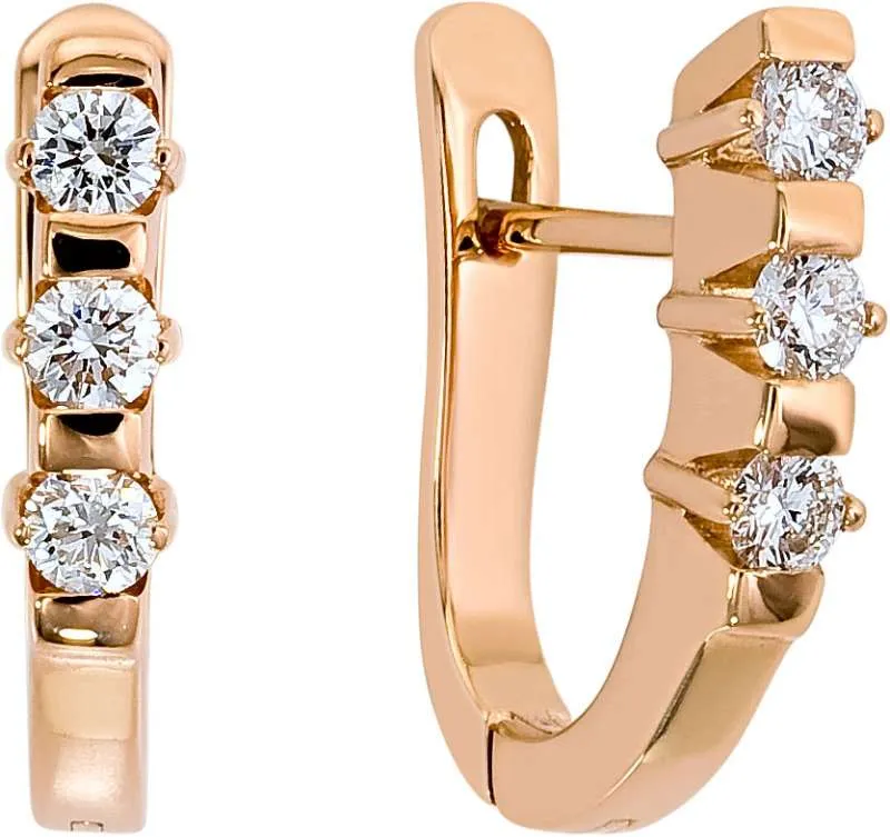 Серьги, Золото 585, 127211ю