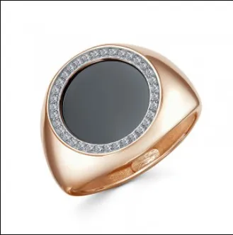 Кольцо мужское (печатка). Золото 585, П1701708 1 36 1