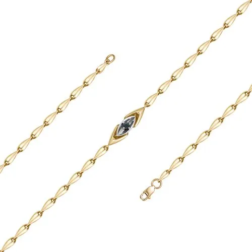 Браслет фантазийный Золото 585 
 Бр112-5006-18ГТС