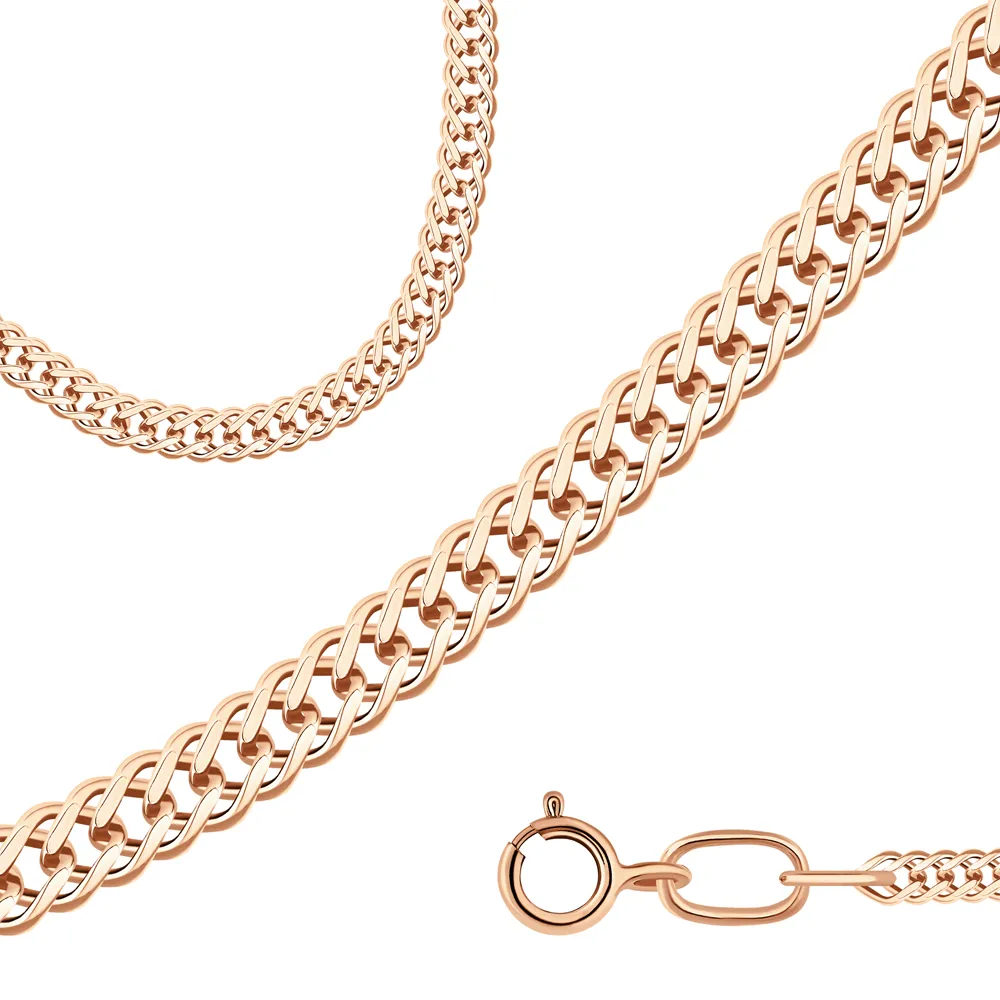 Цепочка Золото 585, плетение Ромб, 8040153-45