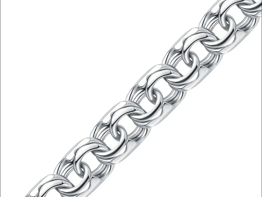 Цепочка Серебро 925, плетение Бисмарк, 6055