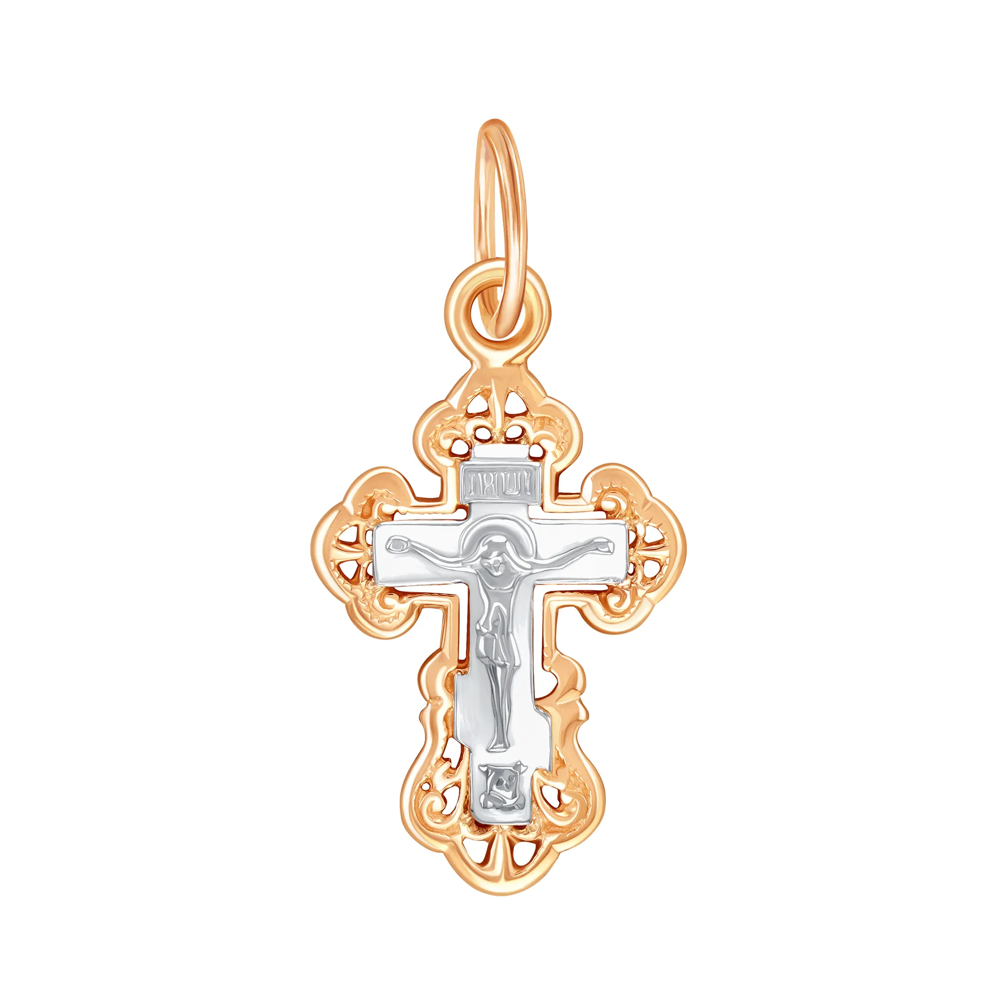 Подвеска крест, Золото 585, 03-0362