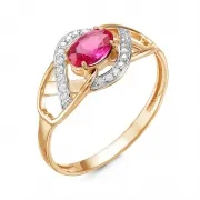 Кольцо Золото 585, К112-3724Ркор