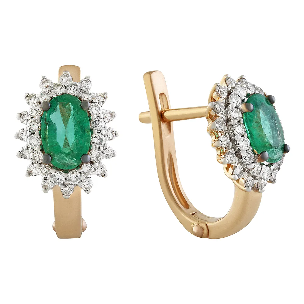 Серьги, Золото 585, 65-41E01064-S0DDEM