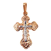 Подвеска крест, Золото 585 10240 Подвеска крест, Золото 585 10240