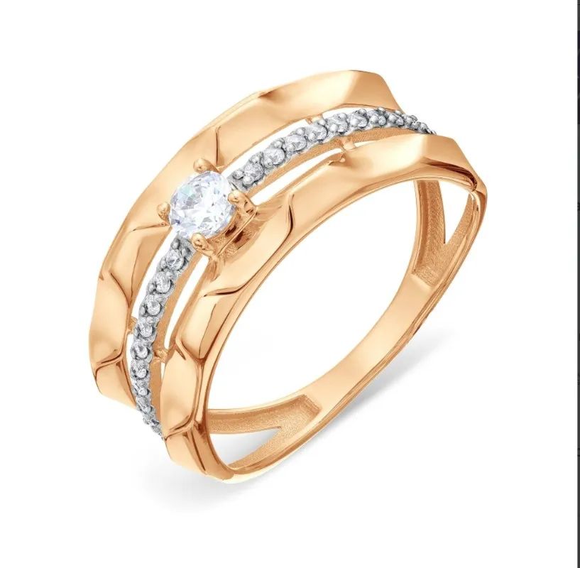 Кольцо Золото 585, Т14201Б043