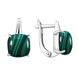Серьги, Серебро 925, Малахит 2340385041