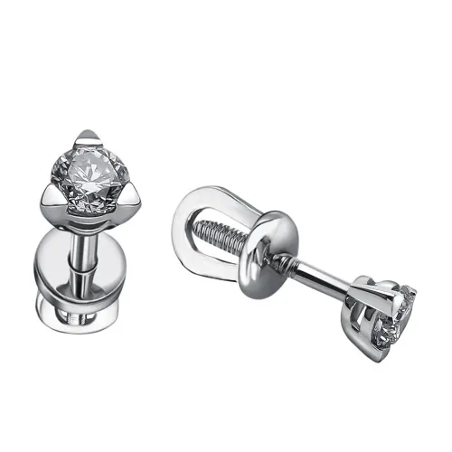 Серьги пусеты-гвоздики, Золото 585, 171421ю