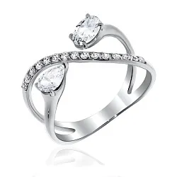 Кольцо Серебро 925, Фианит 1340200288 Кольцо Серебро 925, Фианит 1340200288