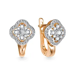 Серьги, Золото 585, Фианит 2662707 1 1 1 Серьги, Золото 585, Фианит 2662707 1 1 1