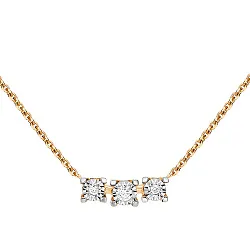 Колье,  Золото 585, Бриллиант Кл113-6697