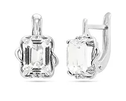 Серьги, Серебро 925, Хрусталь горный 640393 Серьги, Серебро 925, Хрусталь горный 640393