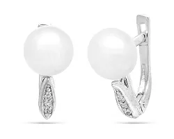 Серьги, Серебро 925, Жемчуг 28756