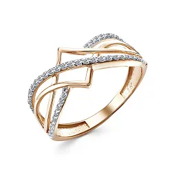 Кольцо Золото 585, Фианит 1642807 1 1 1