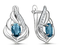 Серьги, Золото 585, Топаз 2456508 2 2 1 Серьги, Золото 585, Топаз 2456508 2 2 1