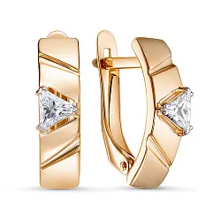 Серьги, Золото 585, Фианит 1208371